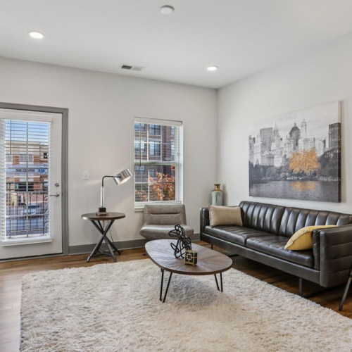 Living room with open concept design