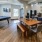 a room with a table and chairs