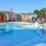 a swimming pool in a backyard